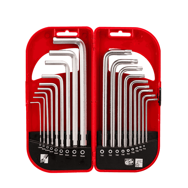 18pcs Long Arm Combo Hex Key Set 65288D2