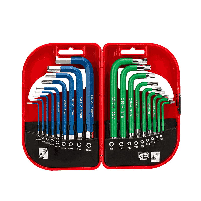 18pcs Short Arm Combo Hex Key Set 65488D1