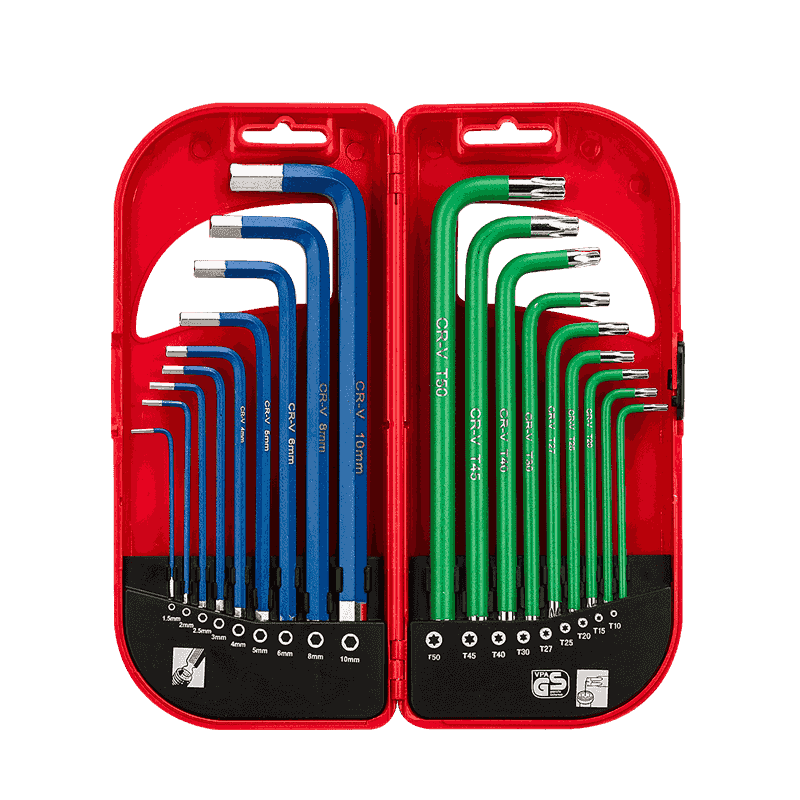 18pcs Long Arm Combo Hex Key Set 65488D2