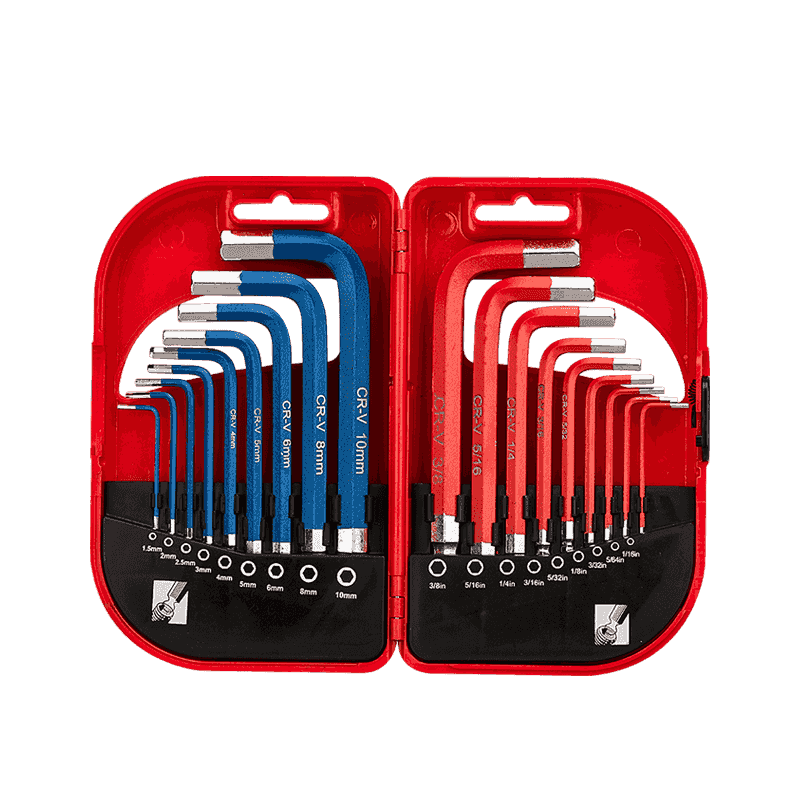 18pcs Short Arm Combo Hex Key Set 65489D1