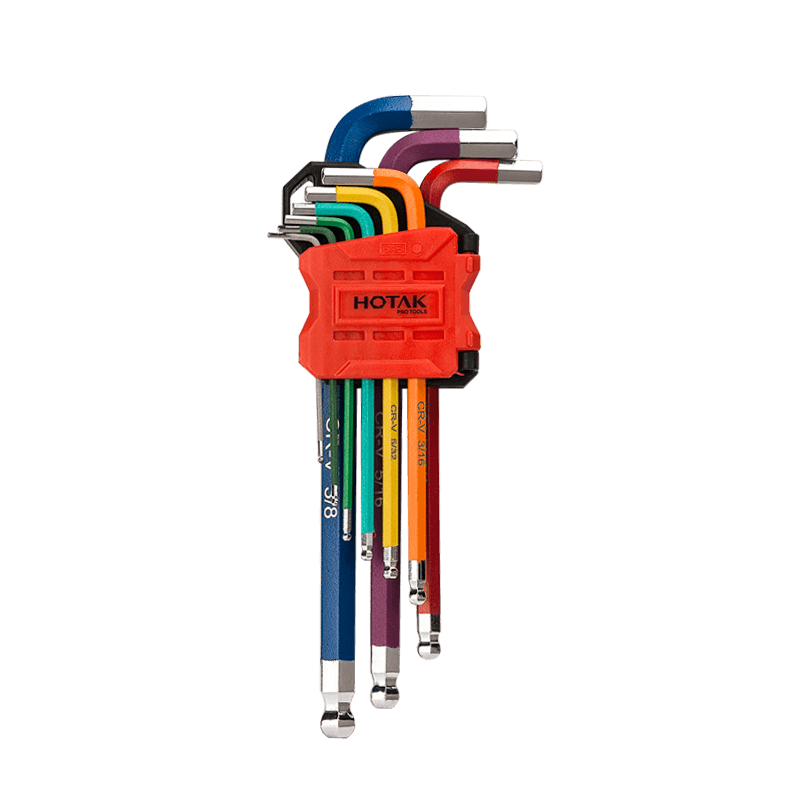 9pcs Long Arm Ball Point Hex Key Set 71822D2