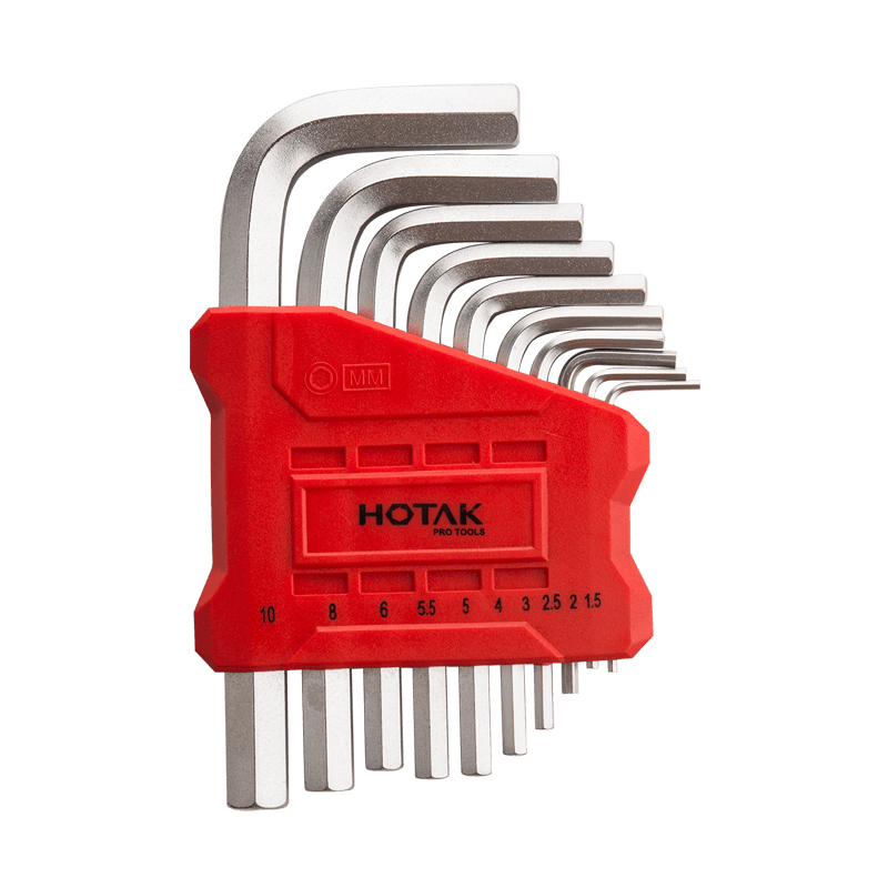 10pcs Short Arm Hex Key Set 74221D1