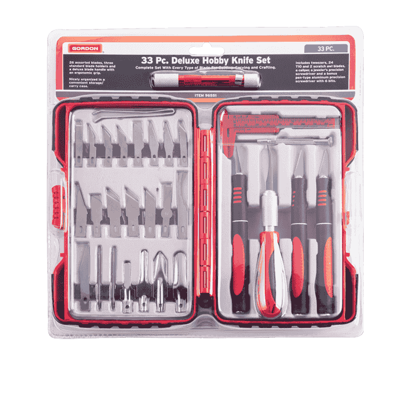 34pcs Deluxe Hobby Knife Set YJCK-4462