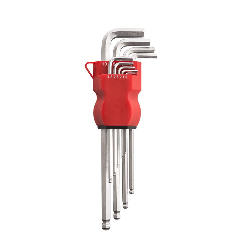 9pcs Extra Long Arm Ball Point Hex Key Set YJHK-160B