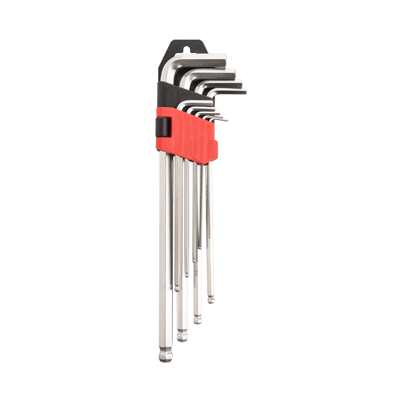 9pcs Extra Long Arm Ball Point Hex Key Set YJHK-190A