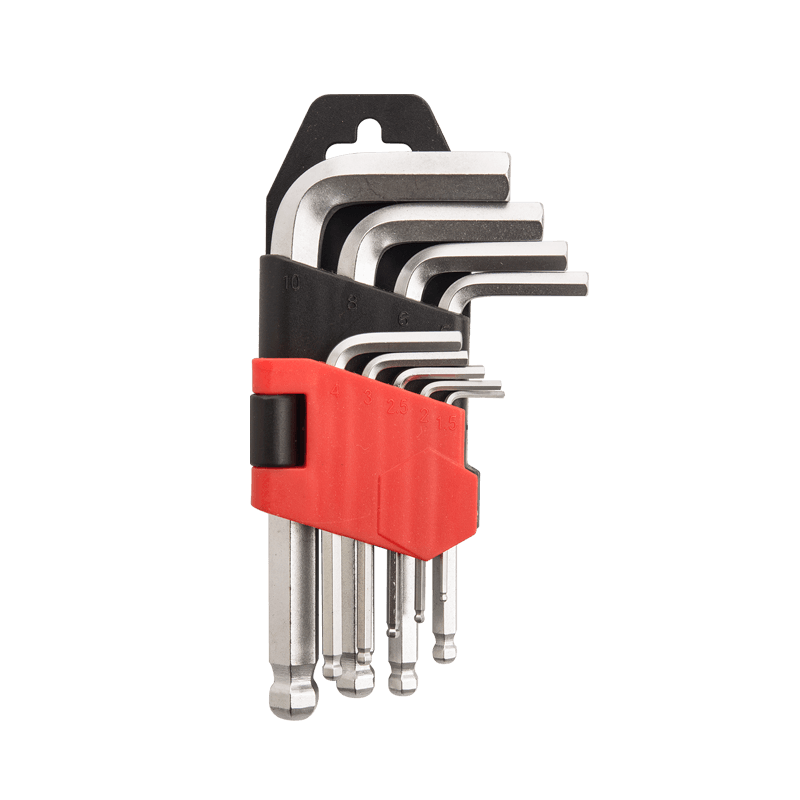 9pcs Short Arm Ball Point Hex Key Set YJHK-192A