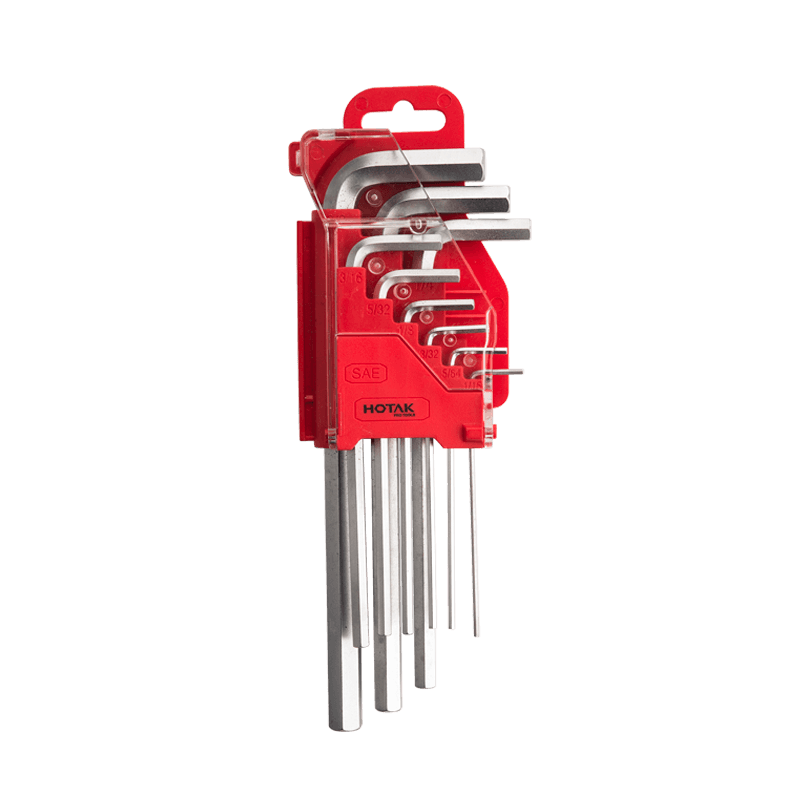 9pcs Long Arm Hex Key Set YJHK-2941