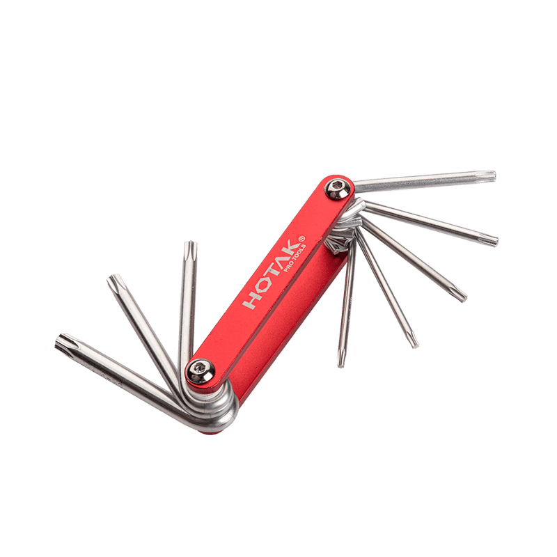 8pcs Aluminium Folding Torx Key Set YJHK-523