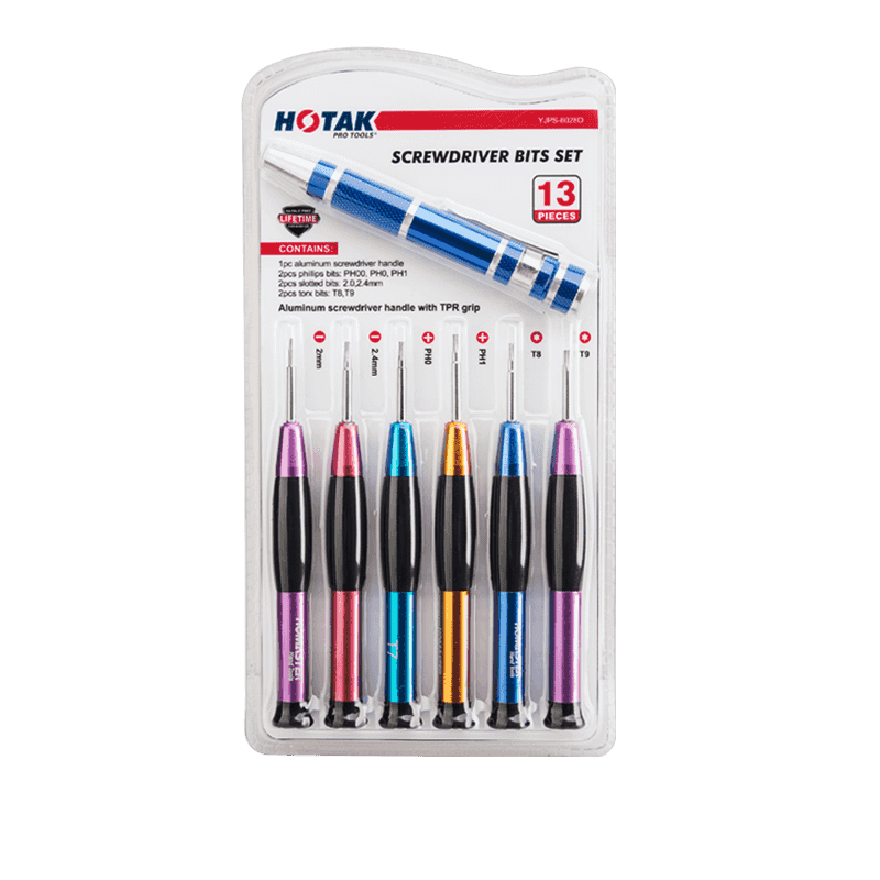 13pcs Precision Screwdriver & Bits Set YJPS-6028