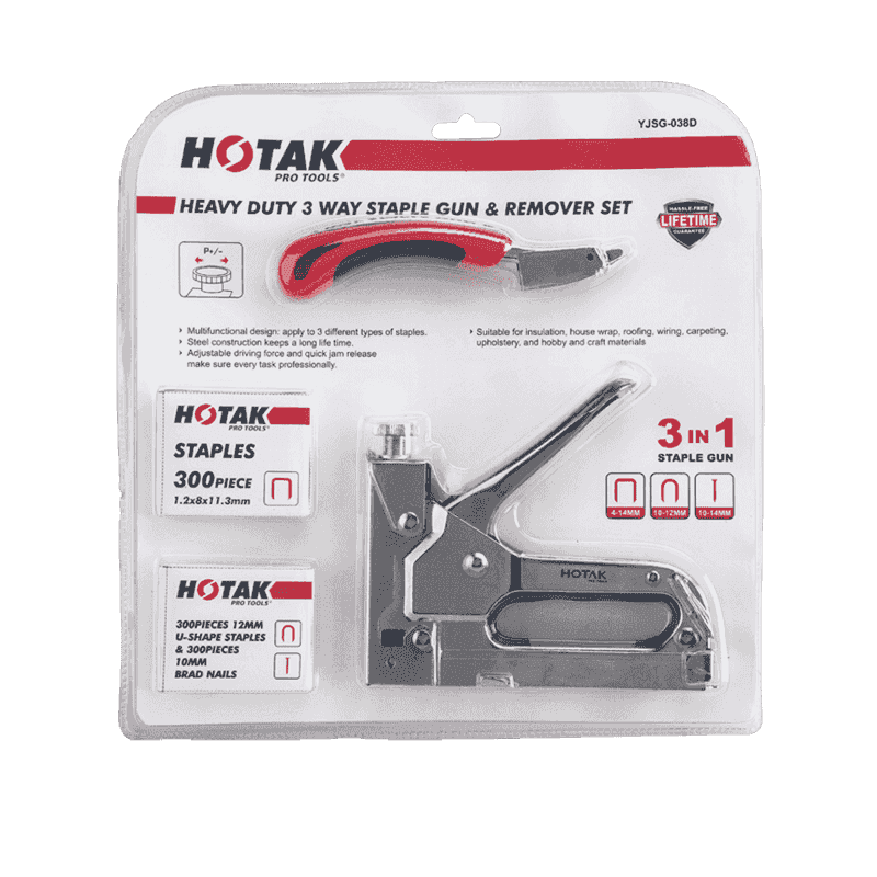 Heavy Duty 3 way Staple Gun With Heavy Duty Staple Remover