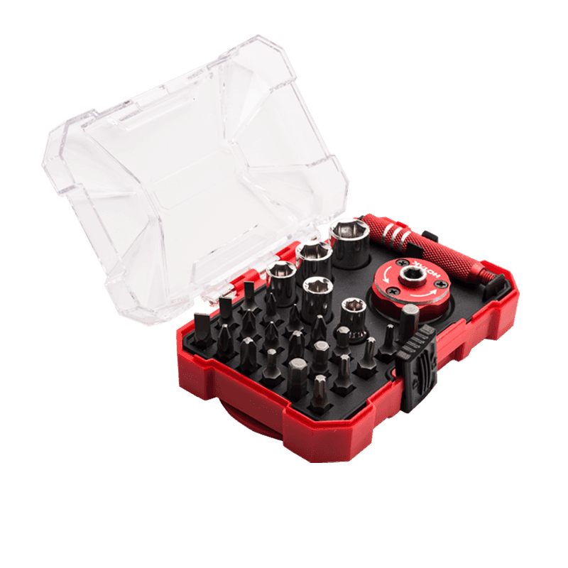27pcs Stubby Ratchet Screwdriver & Sockets Set YJTS-2162