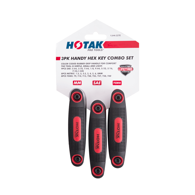 3PK Folding Hex Key Set YJHK-227